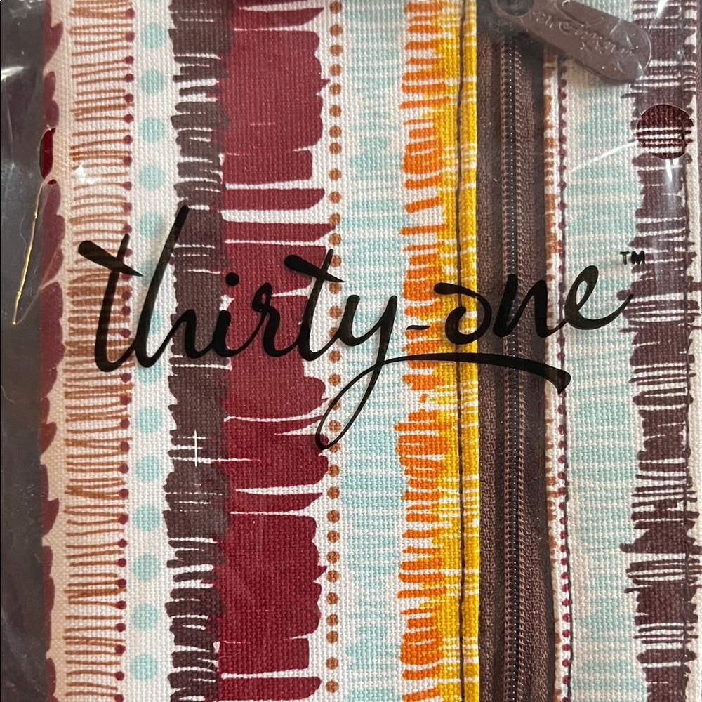 Thirty-One Multicolor Striped Pouch - Picture 3 of 4